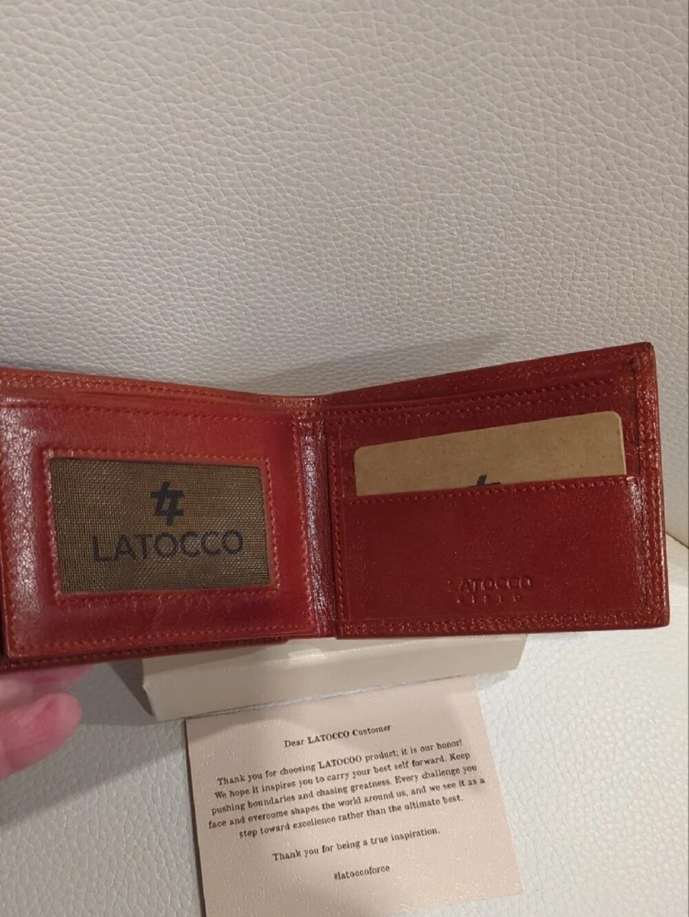 Men's Leather Wallet in Cognac